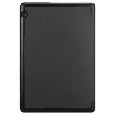 Huawei MediaPad T5 10 чёрный кожаный чехол-книжка (складной) | Vacins.lv