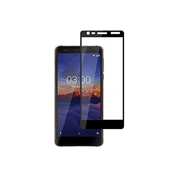 „Imak“ Tempered Glass полностью закрывающееся защитное стекло 0,2 мм – чёрный (Nokia 3.1 2018)