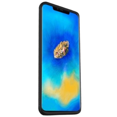 Huawei Mate 20 Pro „Lenuo“ cieta silikona (TPU) melns apvalks / vacins.lv