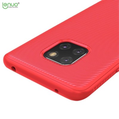 Huawei Mate 20 Pro „Lenuo“ твердый силиконовый чехол из TPU красного цвета | Vacins.lv