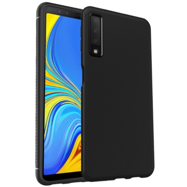 „Lenuo“ твердый силиконовый (TPU) чехол – чёрный (Galaxy A7 2018)