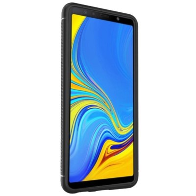 Samsung Galaxy A7 (2018) „Lenuo“ твердый силиконовый чехол из TPU чёрного цвета | Vacins.lv