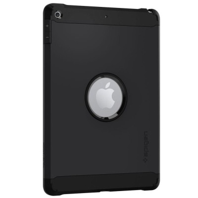 Apple iPad 9.7" 2017 (iPad 9.7" 2018) „Spigen“ Tough Armor pastiprinātas aizsardzības melns apvalks / Vacins.lv