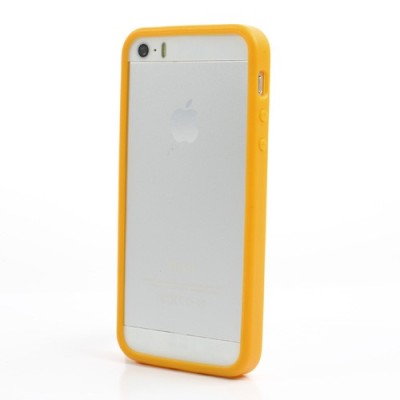 Dzeltens „Infisens“ silikona Apple iPhone 5, 5S apvalks / vacins.lv