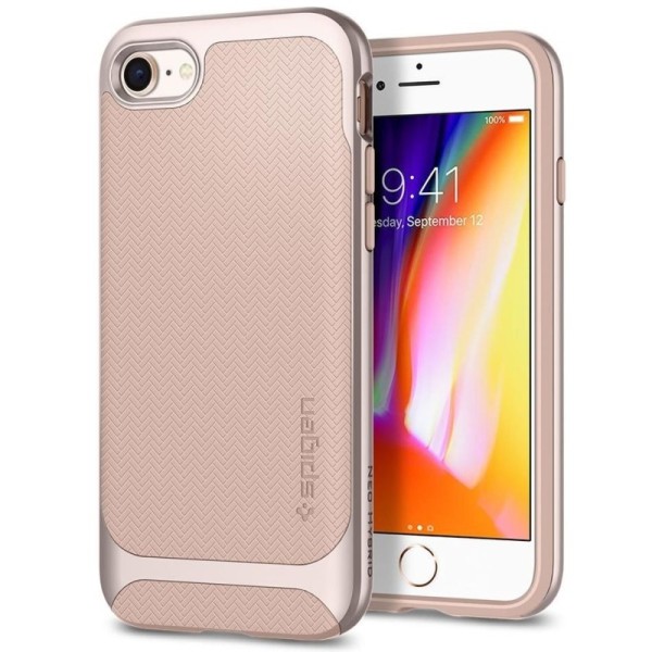 „Spigen“ Neo Hybrid Herringbone чехол - розовый (iPhone 7 / 8 / SE 2020 / SE 2022)