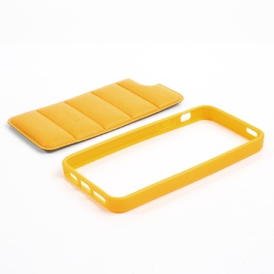 Dzeltens „Infisens“ silikona Apple iPhone 5, 5S apvalks / vacins.lv