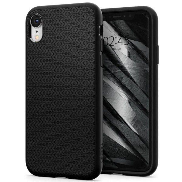 „Spigen“ Liquid Air apvalks - melns (iPhone Xr)