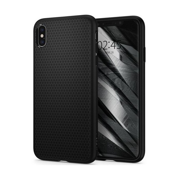 „Spigen“ Liquid Air чехол - чёрный (iPhone Xs Max)