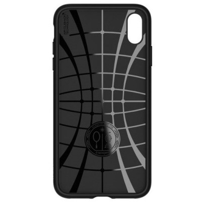 „Spigen“ Liquid Air Apple iPhone Xs Max чёрный твердый силиконовый чехол | Vacins.lv