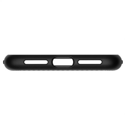 „Spigen“ Liquid Air Apple iPhone Xs Max чёрный твердый силиконовый чехол | Vacins.lv