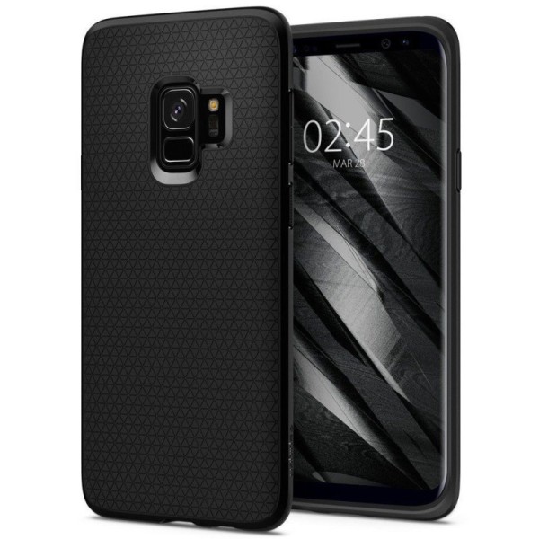 „Spigen“ Liquid Air чехол - чёрный (Galaxy S9)