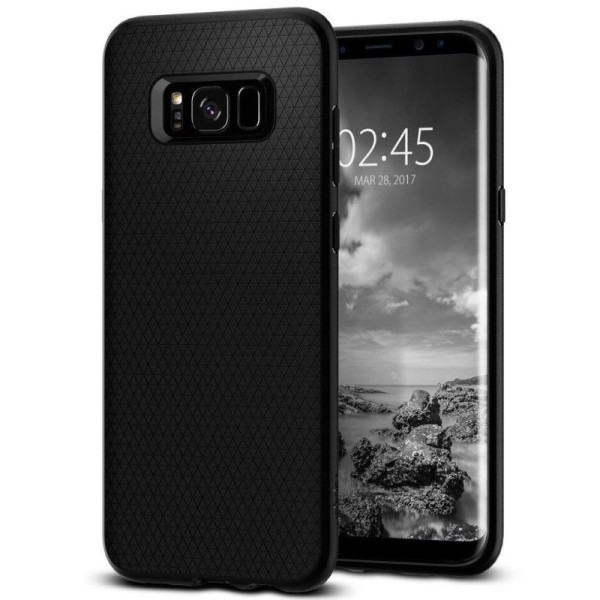 „Spigen“ Liquid Air чехол - чёрный (Galaxy S8+)