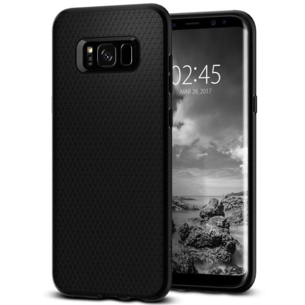 „Spigen“ Liquid Air чехол - чёрный (Galaxy S8)