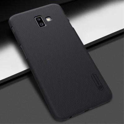 Samsung Galaxy J6+ 2018 (J10) Nillkin Frosted Shield черный пластиковый чехол | Vacins.lv