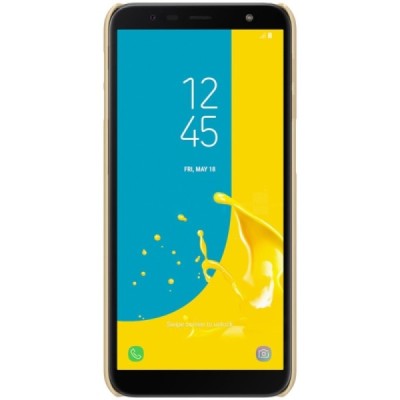 Samsung Galaxy J6+ 2018 (J10) Nillkin Frosted Shield золотой пластиковый чехол | Vacins.lv