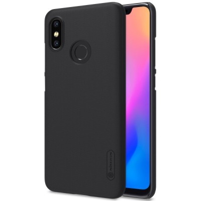 Xiaomi Mi 8 Nillkin Frosted Shield черный пластиковый чехол | Vacins.lv