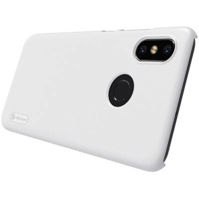 Xiaomi Mi 8 Nillkin Frosted Shield белый пластиковый чехол | Vacins.lv