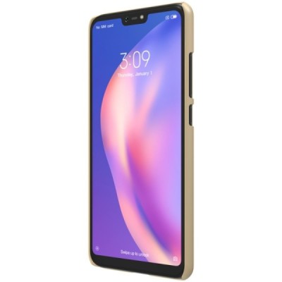 Xiaomi Mi 8 Lite Nillkin Frosted Shield золотой пластиковый чехол | Vacins.lv