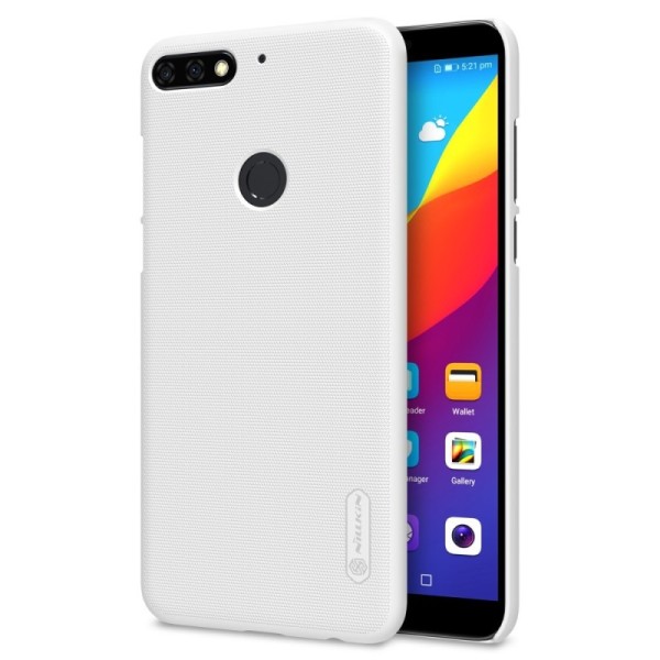 „Nillkin“ Frosted Shield чехол - белый + защитная пленка для экрана (Honor 7C)
