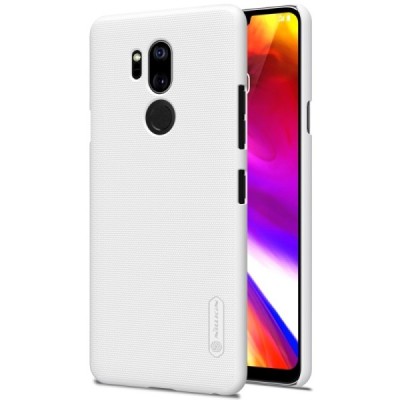 LG G7 ThinQ Nillkin Frosted Shield белый пластиковый корпус + защитная пленка для экрана | Vacins.lv