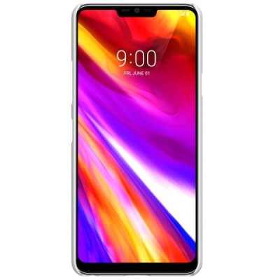 LG G7 ThinQ Nillkin Frosted Shield белый пластиковый корпус + защитная пленка для экрана | Vacins.lv