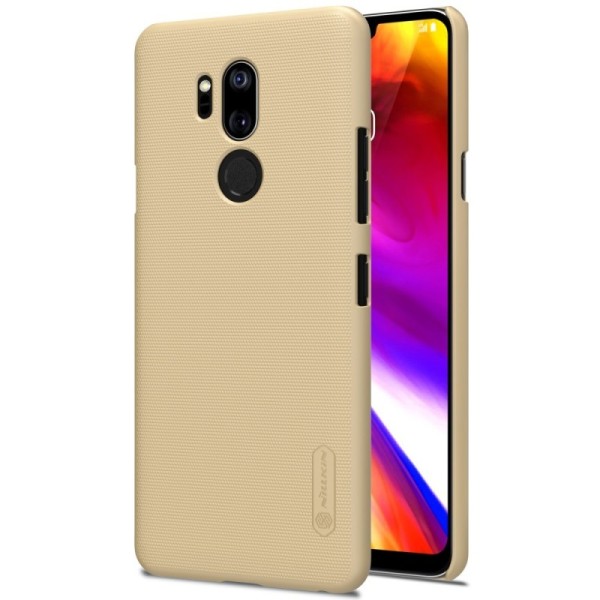 „Nillkin“ Frosted Shield чехол - золотой + защитная пленка для экрана (G7 ThinQ)