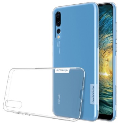 Huawei P20 Pro Nillkin Nature тонкий прозрачный силиконовый чехол (TPU) | Vacins.lv
