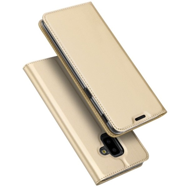 Чехол-книжка „Dux Ducis“ Skin – золотой (Galaxy J6+ 2018)