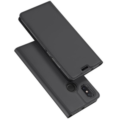„Dux Ducis“ Skin серии Xiaomi Mi 8 чёрный кожаный чехол-книжка | Vacins.lv