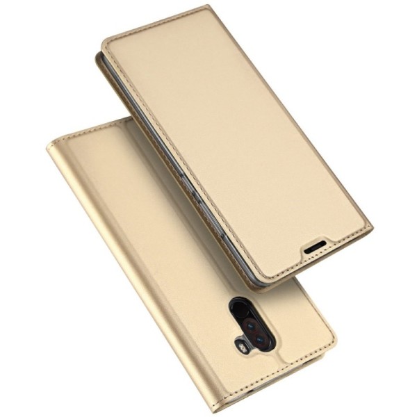 Чехол-книжка „Dux Ducis“ Skin – золотой (Pocophone F1)