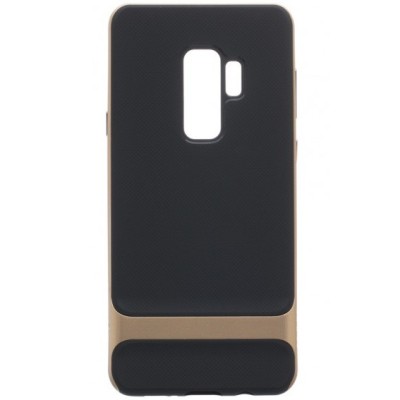 Rock“ Royce усиленная защита Samsung Galaxy S9 (G960) чёрный твердый силиконовый (TPU) и золотой пластиковый чехол | Vacins.lv