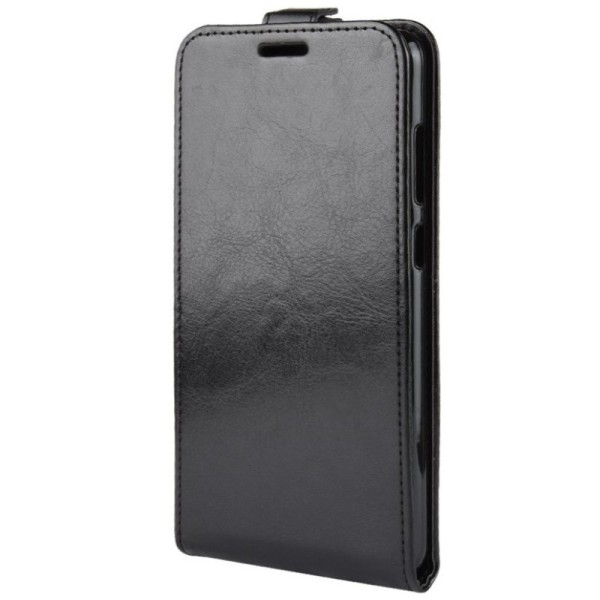 Vertikāli atvēramais futrālis - melns (Galaxy A9 2018)