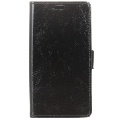 Xiaomi Mi 8 Lite atvēramais ādas melns maciņš (maks) / Vacins.lv