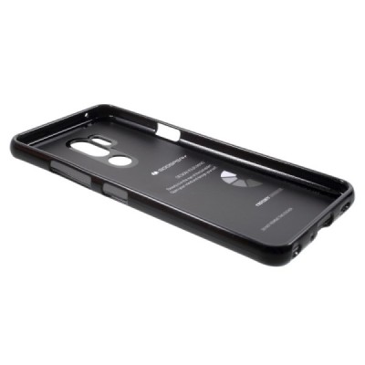 LG G7 ThinQ Mercury melns cieta silikona (TPU) apvalks / vacins.lv