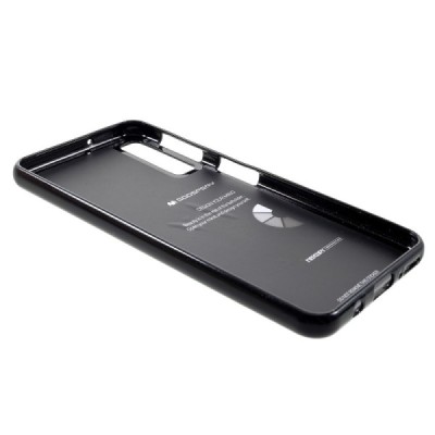 Samsung Galaxy A7 2018 (A750) Mercury твердый силиконовый чехол (TPU) - чёрный | Vacins.lv