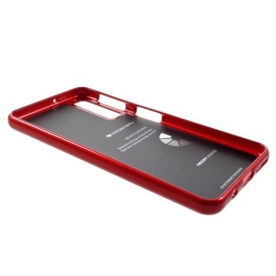 Samsung Galaxy A7 2018 (A750) Mercury sarkans cieta silikona (TPU) apvalks / vacins.lv