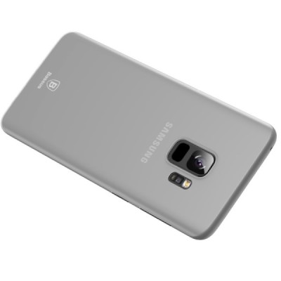 „Baseus“ Wing пластик прозрачный, матовый Samsung Galaxy S9 (G960) белый чехол | Vacins.lv