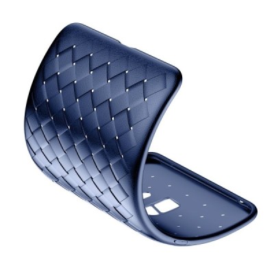 Samsung Galaxy S9 (G960) „Baseus“ Weaving zils cieta silikona apvalks / vacins.lv