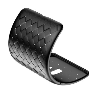 „Baseus“ Weaving Samsung Galaxy S9+ (G965) чёрный твердый силиконовый чехол | Vacins.lv