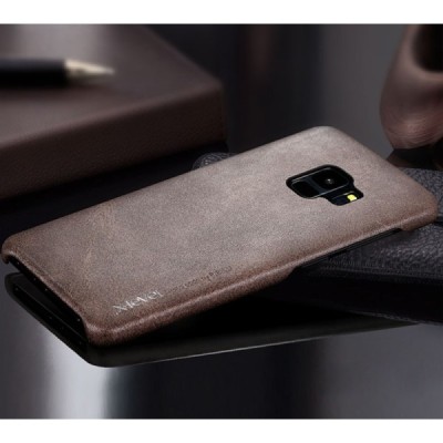 „X-Level“ Vintage серии Samsung Galaxy S9 (G960) коричневый кожаный чехол | Vacins.lv