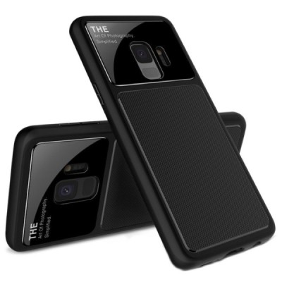 Samsung Galaxy S9 (G960) „Lenuo“ Lens melns cieta silikona apvalks / vacins.lv