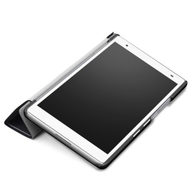 Lenovo Lenovo Tab4 8 Plus (TB-8704F/N) atvēramais melns maciņš / Vacins.lv