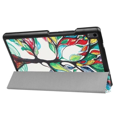 Lenovo Tab4 8 Plus (TB-8704F/N) „Wood“ открываемый разноцветный кожаный чехол - книжка | Vacins.lv