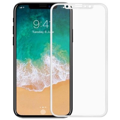 Apple iPhone X (iPhone Xs, 11 Pro) Mocolo Tempered Glass balts ekrāna aizsargstikls / Vacins.lv
