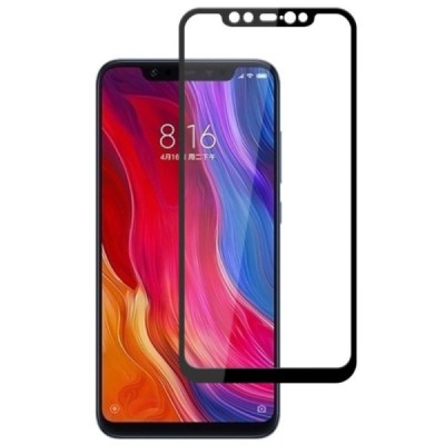 Xiaomi Mi 8 Lite „Imak“ Tempered Glass melns ekrāna aizsargstikls / Vacins.lv