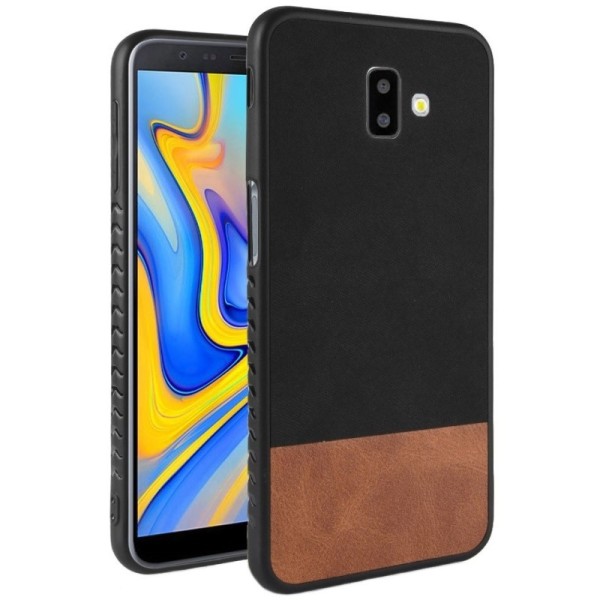 „Bi-Color“ Splicing чехол – коричневый / чёрный (Galaxy J6+ 2018)
