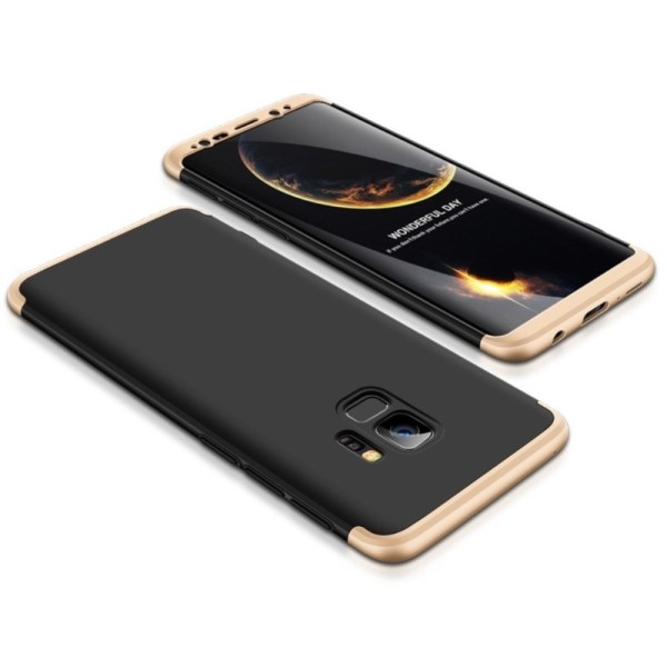 Thin Fit 360“ пластиковый чехол - чёрный / золотой (Galaxy S9)