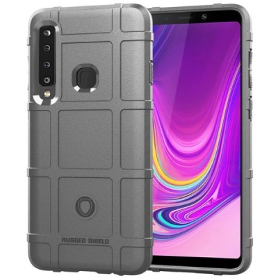 Samsung Galaxy A9 2018 (A9 Star Pro) „Square“ Grid твердый силиконовый чехол из TPU серый | Vacins.lv