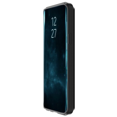 „Sliding“ Card Holder Samsung Galaxy S9 (G960) чёрный твердый силиконовый чехол | Vacins.lv