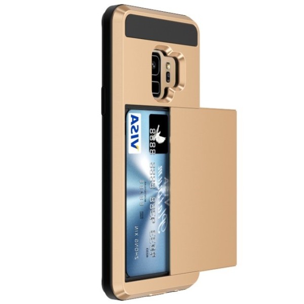 „Sliding“ Card Holder чехол — золотой (Galaxy S9)